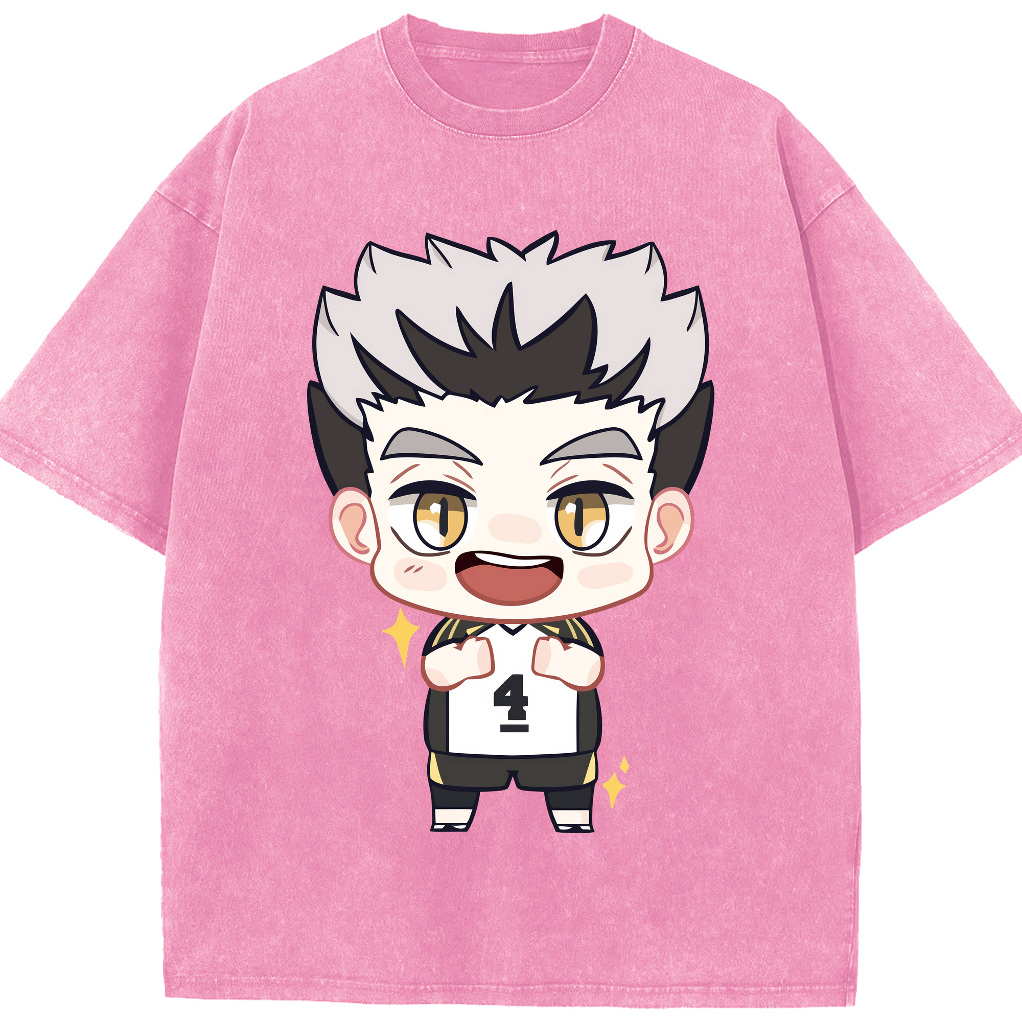 （画像用） ハイキュー!! Haikyu!! 綿100% ヴィンテージ風 半袖Tシャツ（フロントプリント）